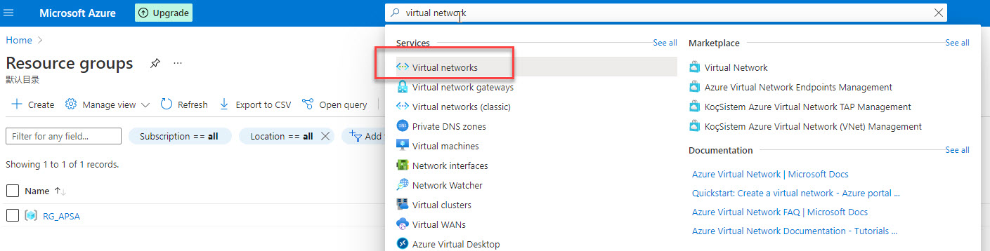 Virtual network 1 Virtual network 1